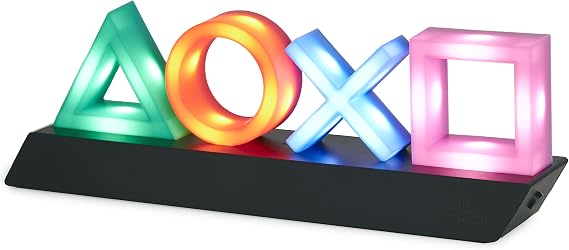 PlayStation Icons Light with 3 Light Modes - Sound Reactive, Dynamic Phasing, and Standard Mode - Gaming Room Decor and Gamer Lighting | Paladone [Energy Class A]
