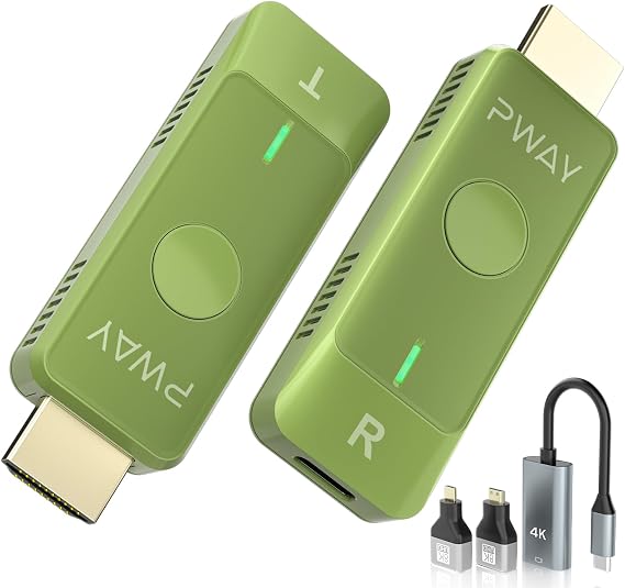 Smart Wireless HDMI Transmitter and Receiver - Wireless HDMI Extender, 1080P HD Output, Dual Band 2.4/5GHz Smart Handovers