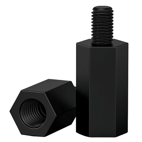 NACX M3 x 12mm + 6mm Male Female Hex Thread Nylon PCB Motherboard Spacer Standoff Pillar, Black, 150Pcs