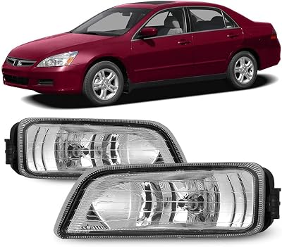 Winjet Fog Lights Compatible with [2006 2007 Honda Accord] Driving Fog Lights  Switch  Wiring Kit