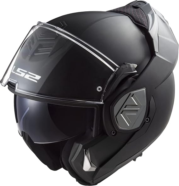 LS2 Klapphelme motorrad ADVANT solid black mat XL