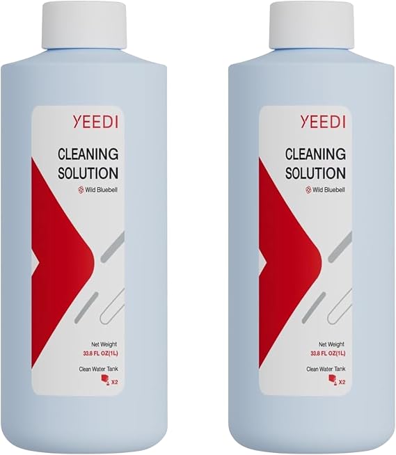 Yeedi Cleaning Solution (1L)*2 Compatible with S20/S16/S14/M16/M14/M12/C14/C12 Series Robotic Vacuum Cleaner, Included Cleaning Solution (1L) (2pcs)