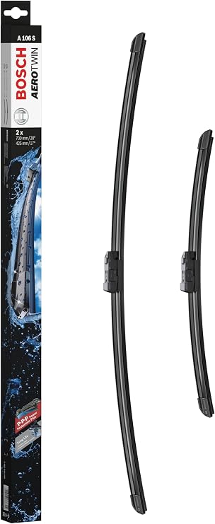Bosch Wiper Blade Aerotwin A106S, Length: 700mm/425mm − Set of Front Wiper Blades - Only for Left-Hand Drive (EU)