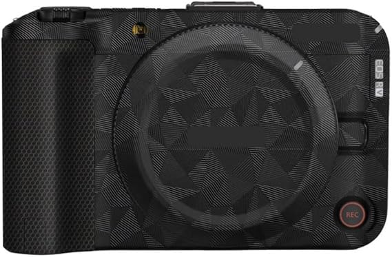R50V カメラボディ保護ステッカープロテクターコートデカールスキン Canon EOS R50 V用 ビニールラップ 傷防止フィルム ミラーレストライアングルブラック