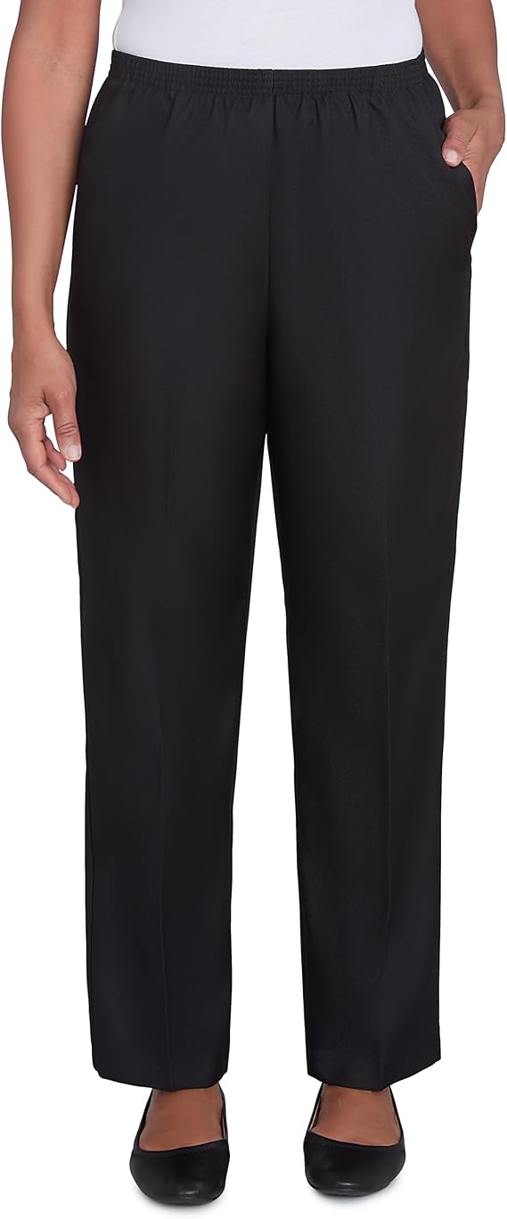 Alfred Dunner Women's Classic Pull on Average Length Pant