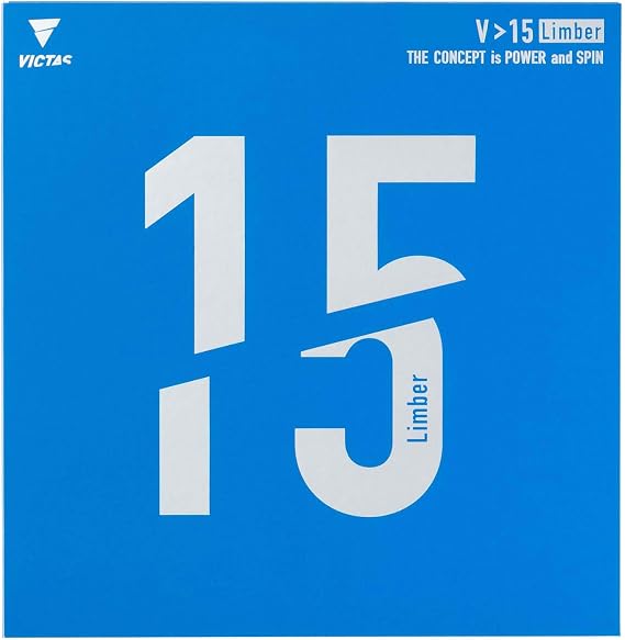 Victas VICTAS Table Tennis Rubber V>15 Limber High Energy Tension Soft Lining Red/Black 020451