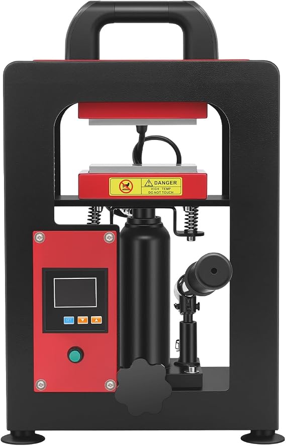 5 T Heat Press Machine, Hydraulic Tech Heat Press Machine, High Pressure Hot Press with 2.4"x4.7" Dual Heated Heating Plates, 900W 220V