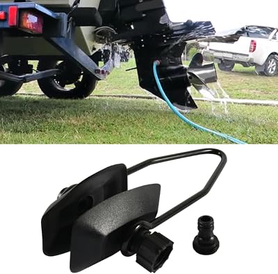 Marine Boat Motor Flusher, Large Rectangular Cap Ear Muffs Flush Away Sand Salt, Boat Dual Water Feed Motor Flusher for Fast Connection Show