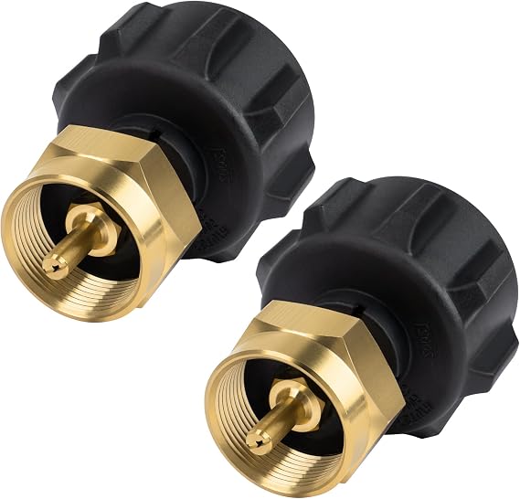 GASPRO Propane Refill Adapter, Fill 1 Pound Bottles from 20lb Tank, Easy to Use, Solid Brass