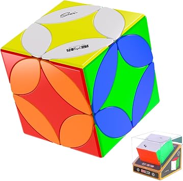 Coin Cube, Acient Coin 2x2 Speed Cube, Stickerelss Six-Sided 2x2 Skewb Cube Puzzle Toy