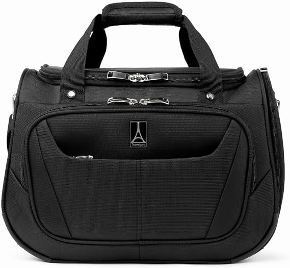 Travelpro Maxlite 5 Softside Lightweight Underseat Carry-On Travel Tote, Overnight Weekender Bag, Men and Women, Black