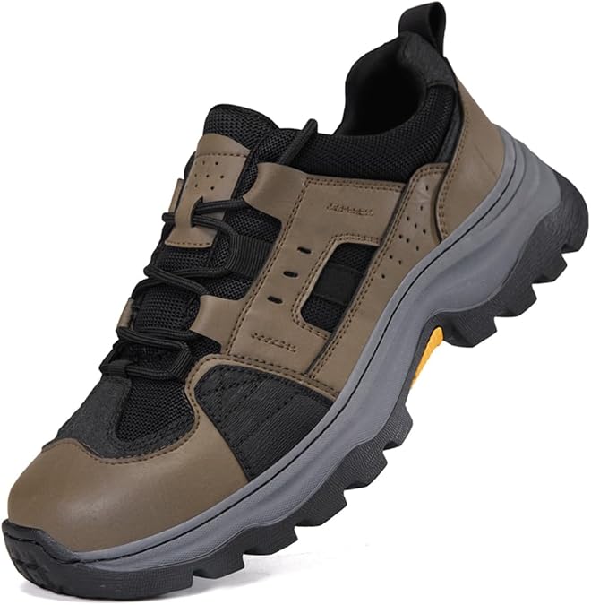 Mens Hiking Shoes Cusual Breathable Outdoor Work Camping Trail Shoes for Men