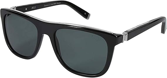 ZILLI 65004 Sunglasses for Men Rectangular Titanium Eyeglasses Acetate Frame