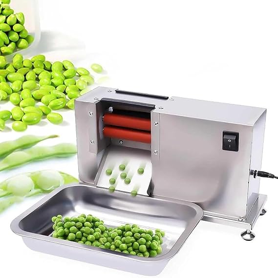 Electric Pea Bean Shelling Machine, Beans Stripper Sheller Pea Peeler Machine, Commercial Bean Pod Sheller for Peas/Soybeans/Beans