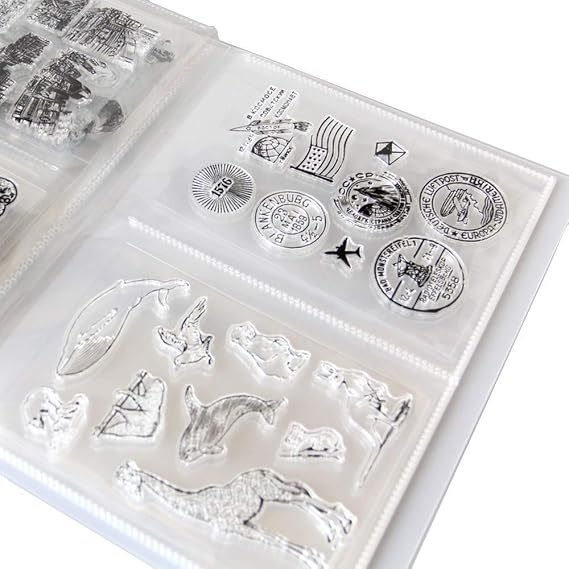 Clear Stamps Storage Cutting Dies Storage Paper Craft Keeper Cards Storage Photo Storage Storage Keeper Cards Folder Storage for DIY Scrapbooking Arts Crafts Collecting Album