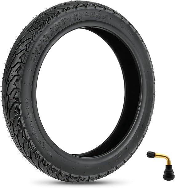 14x2.125 Bike Tire,57-254 Tubeless Ebike Tire With Angled Valve