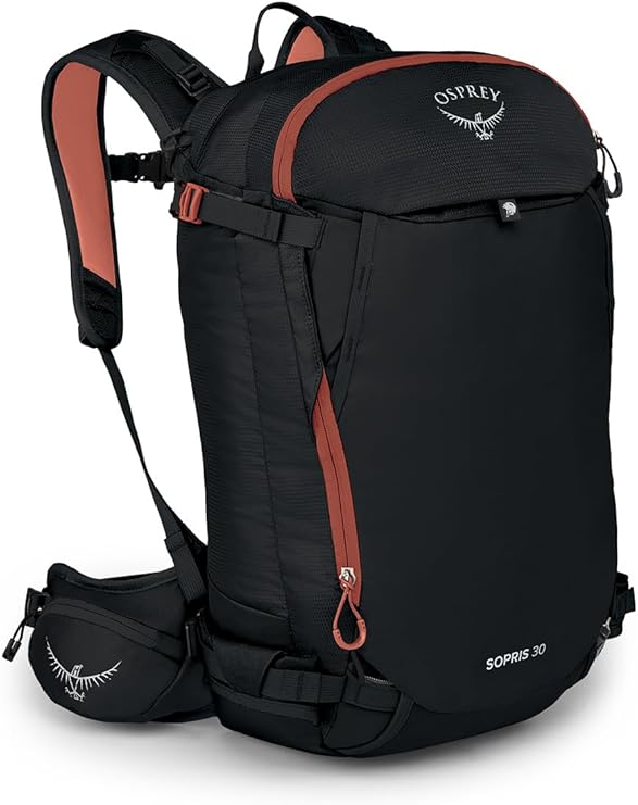 Osprey Sopris 30L Ski and Snowboard Backpack, Black