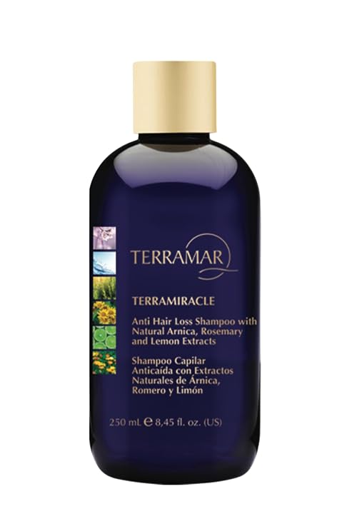 Terramar TERRAMIRACLE Anti Hair Loss Shampoo - with Arnica, Rosemary & Lemon Extracts - Strengthens Hair, Reduces Fall, Promotes Scalp Health