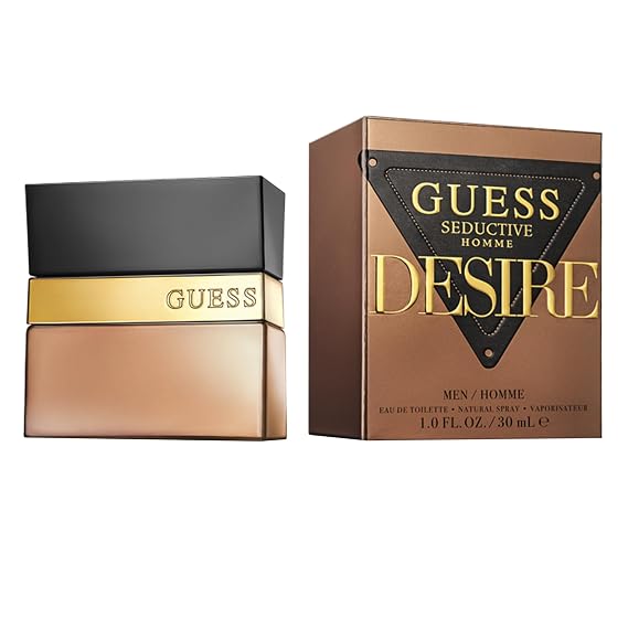 GUESS Seductive Desire For Men/Homme Eau De Toilette Cologne and Fragrance Spray For Men, 1 Fl. Oz.