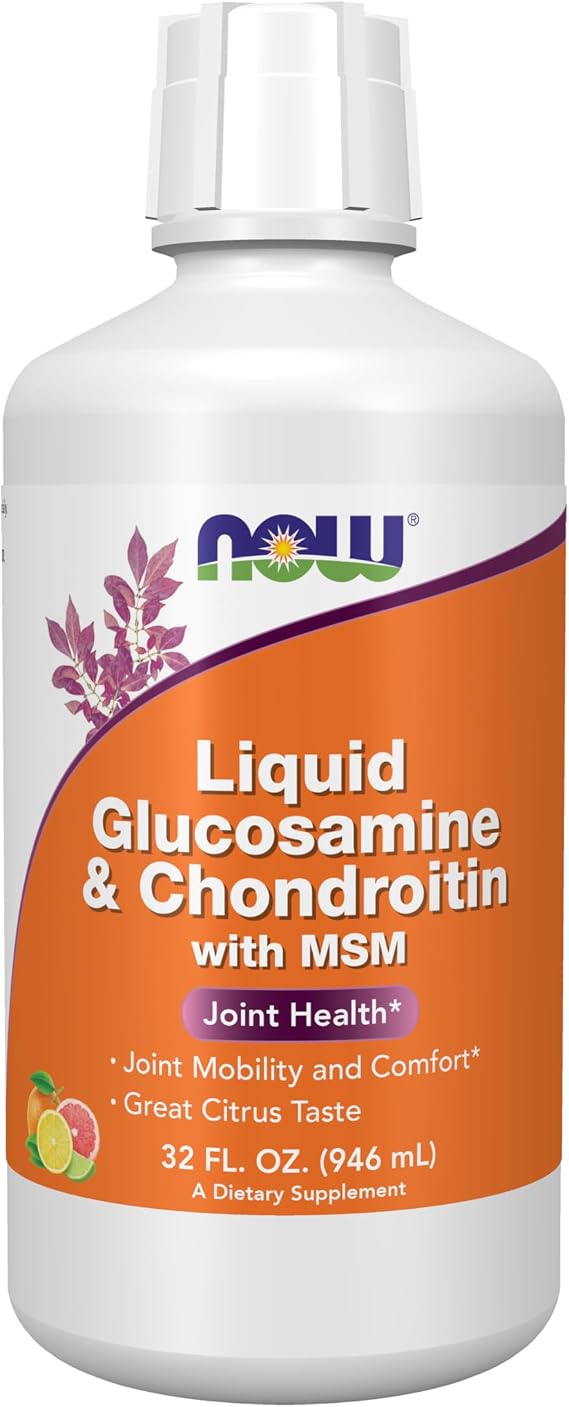 NOW Supplements, Glucosamine & Chondroitin with MSM, Liquid, 32 fl. oz