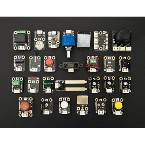 DFRobot 27-Piece Gravity Sensor Set for Arduino - Electronic Kit - Unisex - Electronics hobbyists and beginners - STEM - Teen, Young Adult