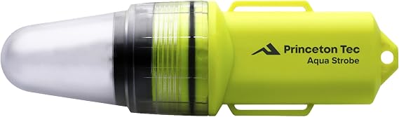 Princeton Tec Aqua Strobe LED Strobe Light Neon Yellow 100M Waterproof with