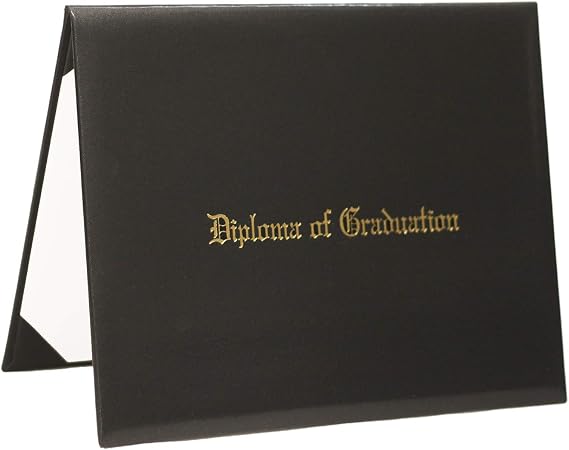 Imprinted Diploma Cover for 8.5''x 11'' Certificates, Graduation Holders, Document Cover for Letter-Sized Award