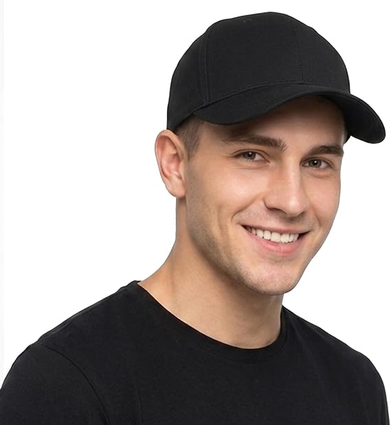 HAPEE Black Baseball Cap Mens, Men's Hats
