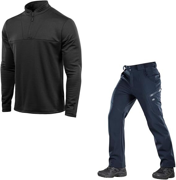 M-Tac Thermal Underwear Compression Shirt & Winter Tactical Work Pants