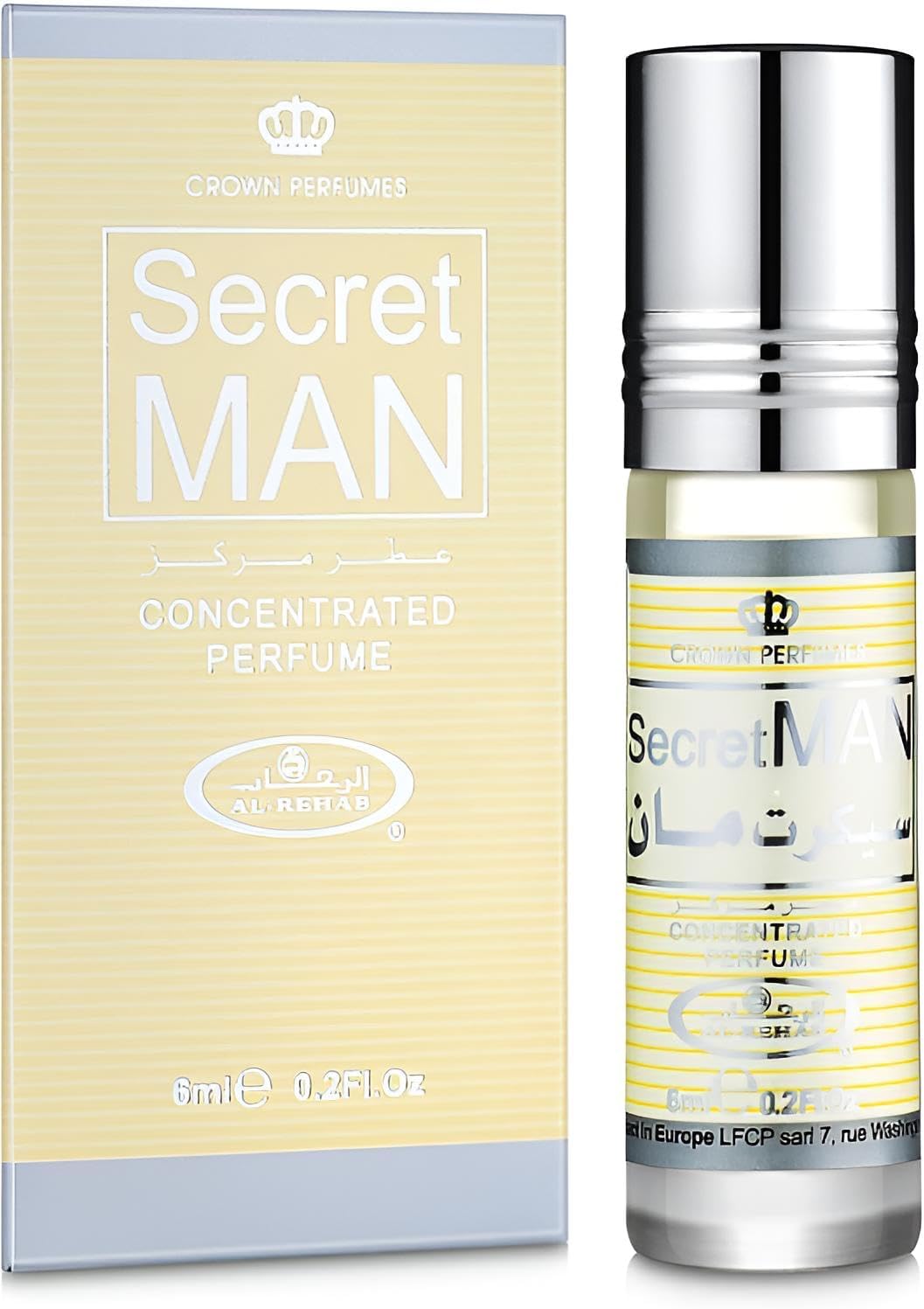 Secret Man Perfume Oil - 6ml by Al Rehab