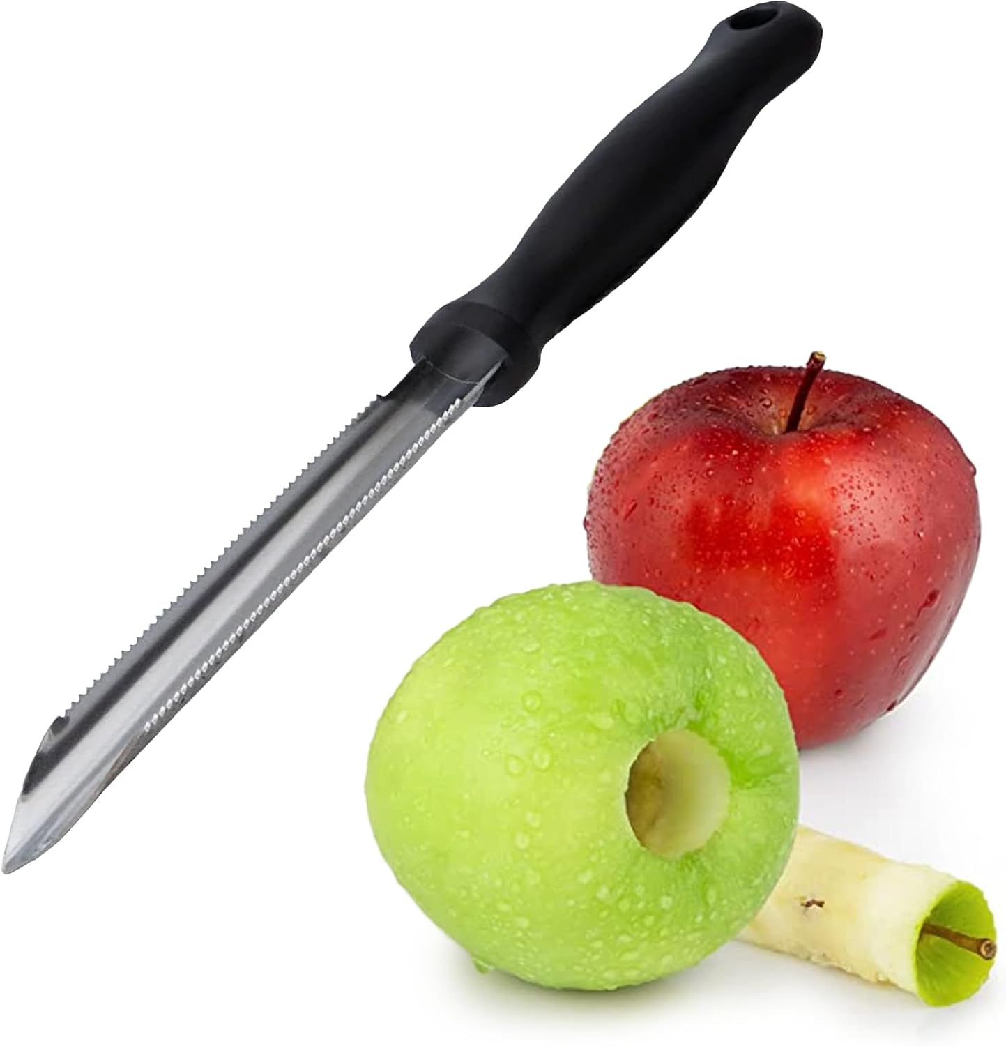 Better Houseware Stainless Steel Apple Corer Jalapeno Zucchini Cucumber Stainless Steel Corer - Effortless Seed Removal and Precise Slicing - Kitchen Essential for Flavorful Creations