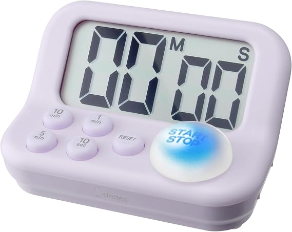 Dretec Psychology-Based Blue LED Study Timer - Large Screen, Exams, Qualifications, Cooking, Kitchen, Stopwatch, Learning Goods