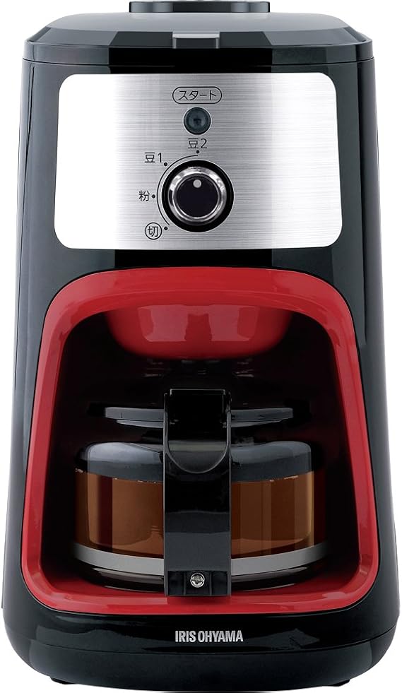 IRIS OHYAMA Fully Automatic Coffee Maker with Mesh Filter for 1-4 Cups, Black IAC-A600