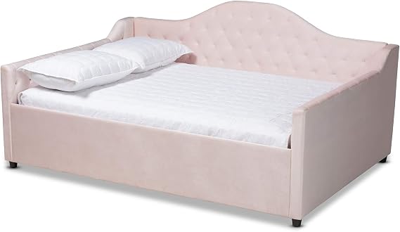 Baxton Studio Daybeds, Queen, Light Pink