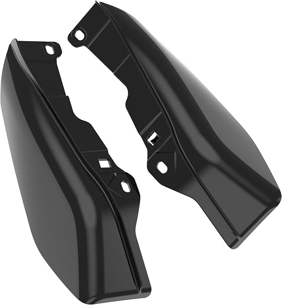 Color - Matched Mid Frame Air Deflectors Heat Shield, Perfectly Fit for Harley Touring Models 2009-2026 Vivid Black