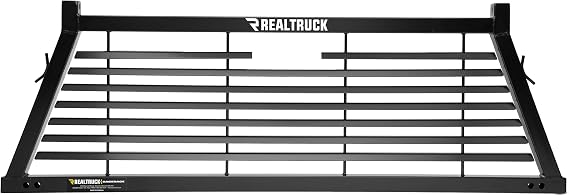 RealTruck BACKRACK Louvered Rack Frame Only | Black, No Drill | 12900 | Fits 2019-2025 Chevrolet/GMC Silverado/Sierra 1500; 2008-2019 & 2022-2025 Toyota Tundra; 2009-2025 Ford F-150 & Others