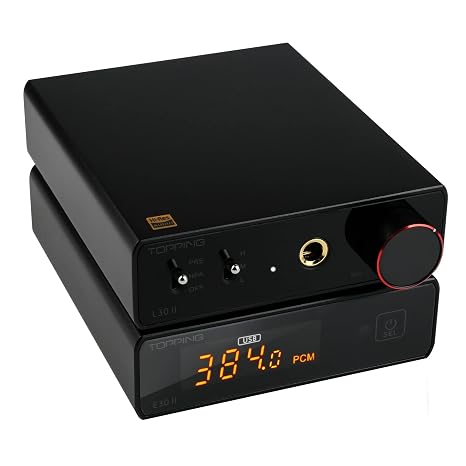 Topping E30 II DAC Preamp Audio Decoder + Topping L30II NFCA Linear Headphone Amp