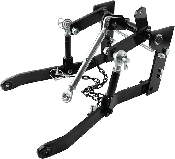 maXpeedingrods Rear Tractor 3 Point Hitch Steel Kit, for Cat 0 John Deere Tractor Models 140 300 317 with Closed Frame Receiver Hook
