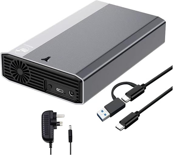 ModusTech 4TB Desktop External Hard Drive (NOT-PORTABLE) — Vault USB-C 3.1 (5Gbps) High-Speed HDD for PC, Mac, Laptop & Console, Backup Storage,