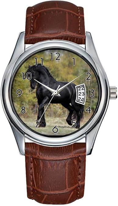 Men Watch Casual Waterproof Quartz Watches Clock Date Classic Business Brown Leather Christmas Wristwatch Stallion Strut Wristwatches