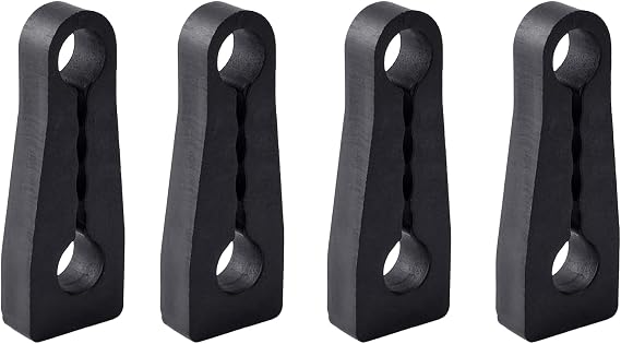 4pcs Car Door Shock Absorber, Rubber Door Damping Block Noise Reducing Pad, Door Lock Buffer Sound Insulation Cushion, Anti-Vibration Protector for Car Door, Abrasion Resistant Door Cushion