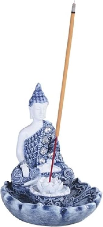 GSC 88256 4.25 Inch Buddha Figurine Blue and White