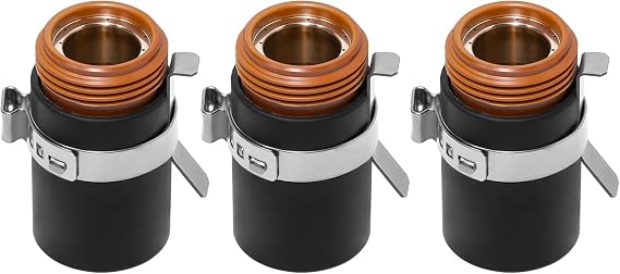 220593 Plasma Cutter Retaining Caps, Plasma Cutting Nozzles for Hypertherm 45/65/85, High-Temperature Resistant Metal Cutting Replacement Nozzles, 3 Packs