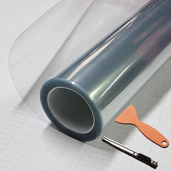 DIYAH Pro-Shield Heavy Duty PPF - 8.5 mil Thickened Clear Paint Protection Film - Maximum Impact & Rock Chip Defense - Self-Healing Wrap with Tools (12" X 60" / 1 FT X 5 FT)