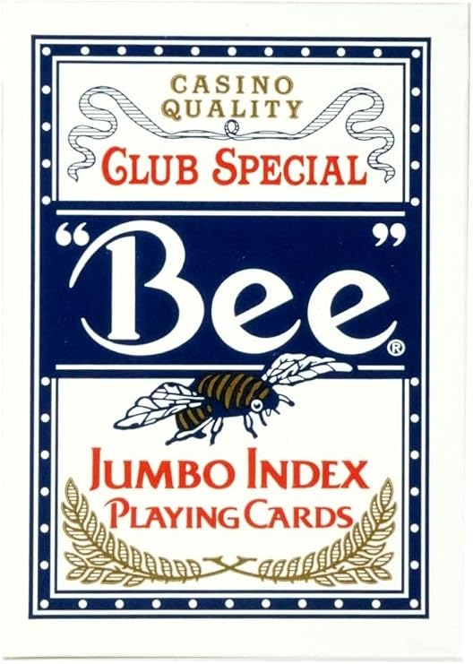 Bee Jumbo Index Playing Cards(Colors May Vary)