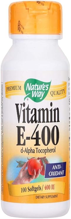 E-400 with d-Alpha tocopherols 100 Softgels