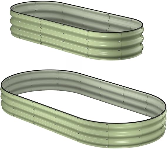 Raised Garden Bed 6x3x1ft+841ft Raised Garden Bed(Green)