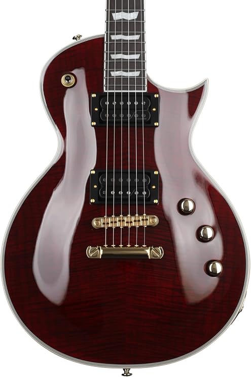 ESP LTD EC-1000T CTM Electric Guitar - See-thru Black Cherry