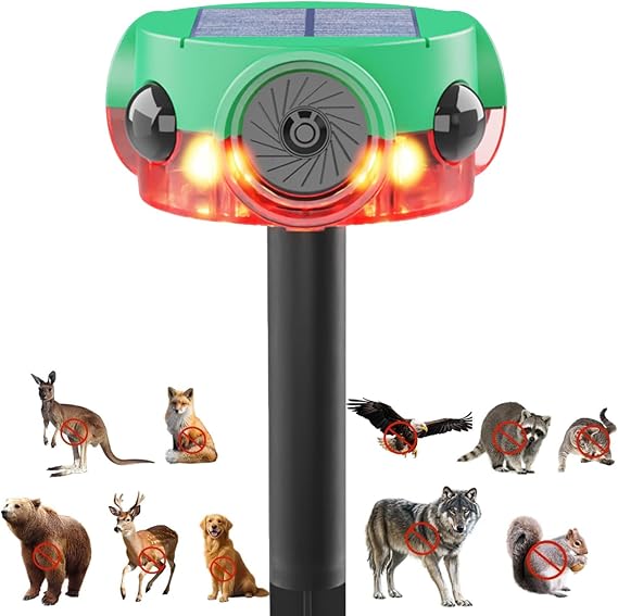 ChunHee Outdoor Motion Sensor Alarm Barking Dog Alarm 360Detection