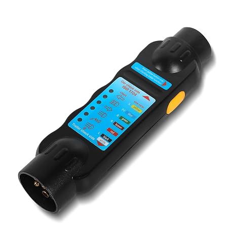 7 Pin Trailer Tester, 12v For Diagnosing Trailer Tail Lights, for Motorhomes, Caravans, Golf Carts and Many Other Vehicles